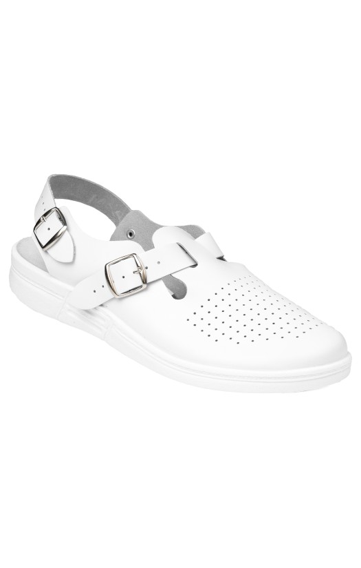 Туфли (типа сабо) «Женя» белые