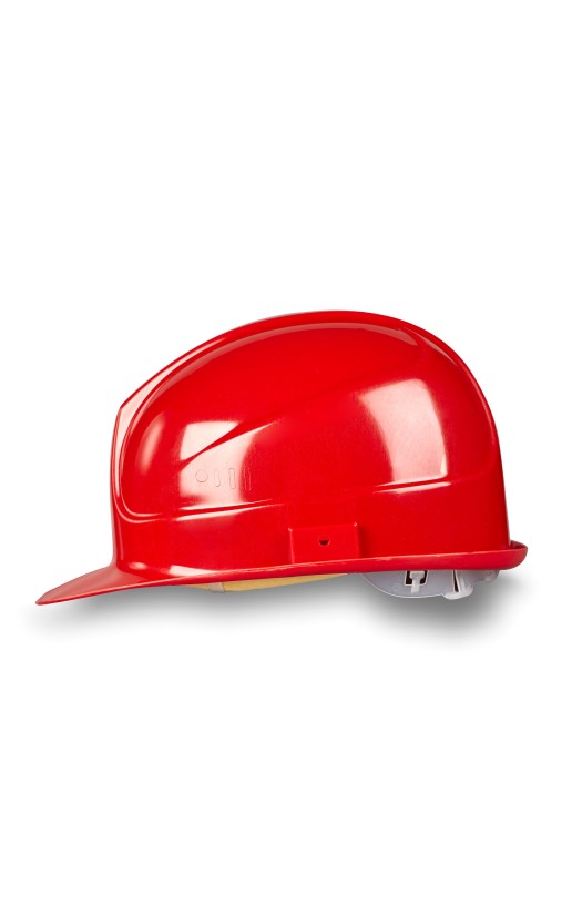 Каска защитная "Термо Босс" UVEX (9754300) с текстильным оголовьем, красная, поликарбонатная