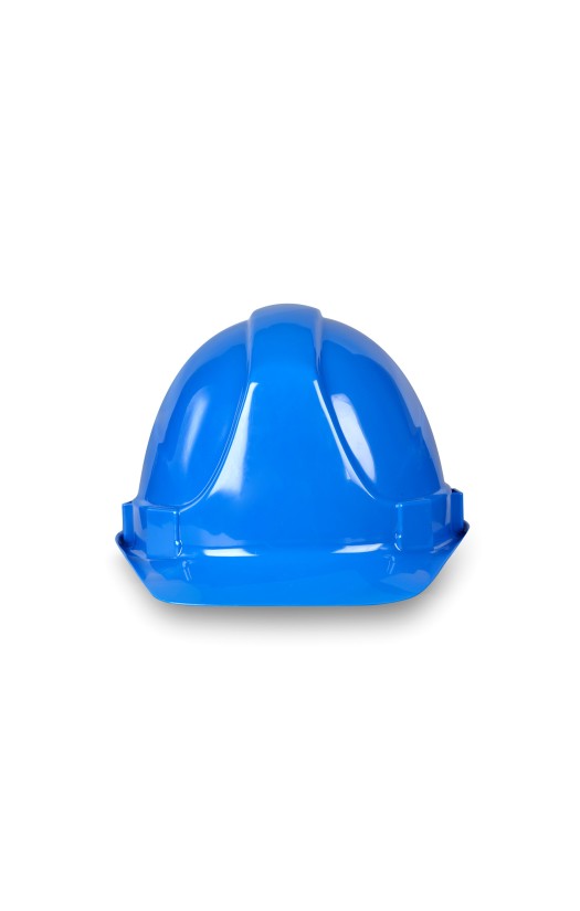 Каска защитная "Супер Босс" UVEX (9752520) с пластиковым оголовьем, синяя, полиэтиленовая