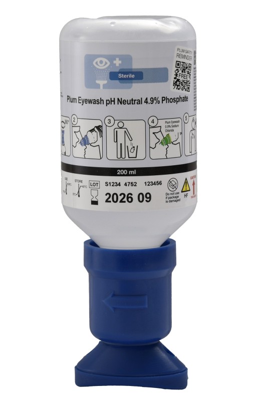 Средство увлажняющее офтальмологическое (4752&amp;nbsp;Плум) Plum pH Neutral 200&amp;nbsp;мл для промывания глаз при попадании кислот и&amp;nbsp;щелочей
