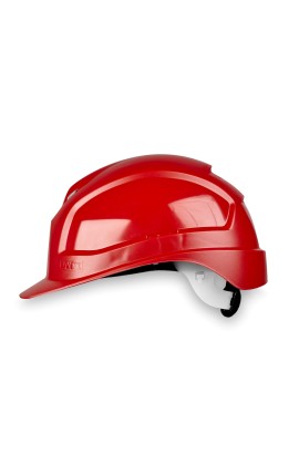 Каска Uvex Феос B-WR, PE,(9772330) с текстильным оголовьем, храповик, цв.красный