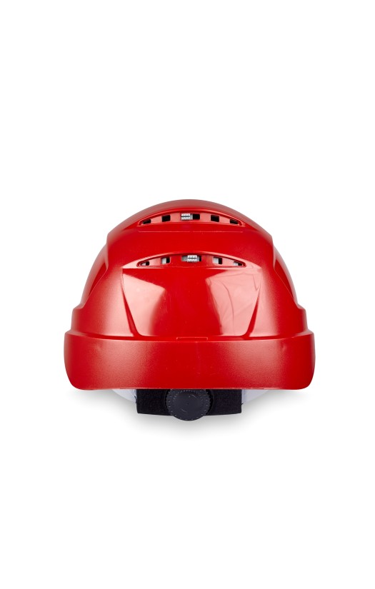 Каска Uvex Феос B-WR, PE,(9772330) с текстильным оголовьем, храповик, цв.красный