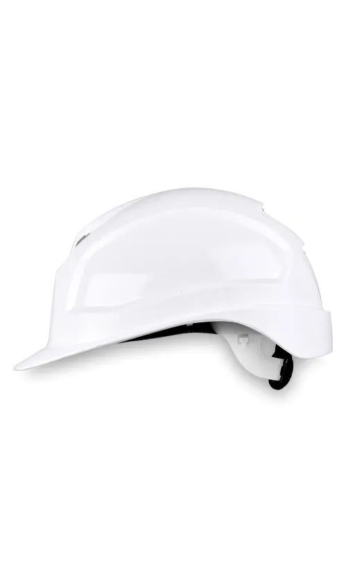 Каска Uvex «Феос B-WR» с храповиком с текстильным оголовьем (9772030) белая