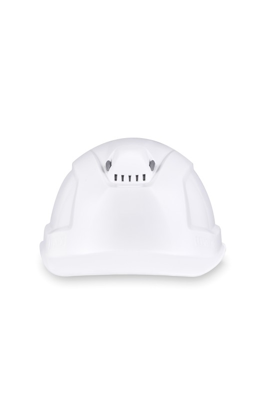 Каска Uvex «Феос B-WR» с храповиком с текстильным оголовьем (9772030) белая