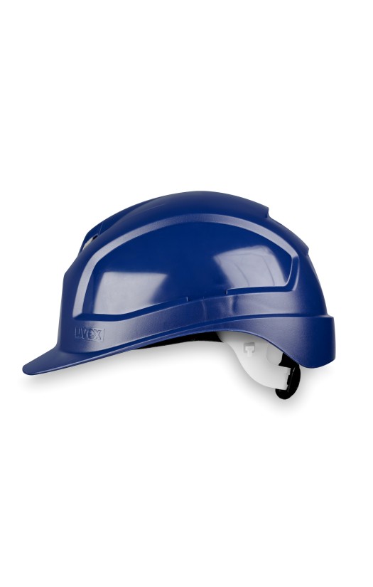 Каска защитная uvex «Феос» с&amp;nbsp;храповиком и&amp;nbsp;текстильным оголовьем (9772530) синяя