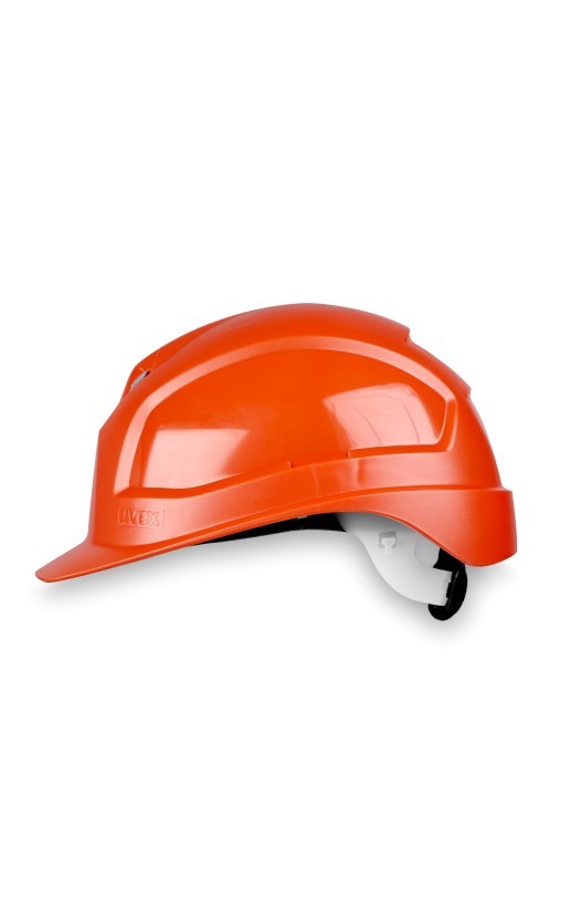 Каска Uvex Феос B-WR, PE,(9772230) с текстильным оголовьем, храповик, цв. оранжевый