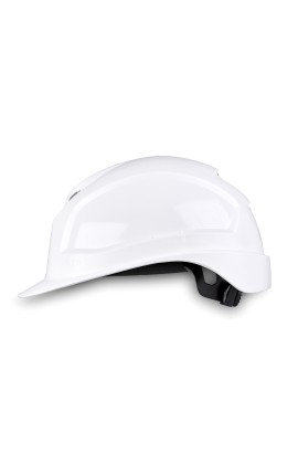 Каска Uvex "Феос IES" (9772040) с текстильным оголовьем, храповик, цв.белый, крепление для очков Феос