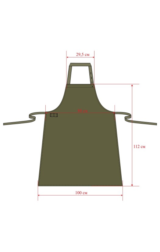 Фартук сварщика «Приор» для защиты от искр, брызг расплавленного металла