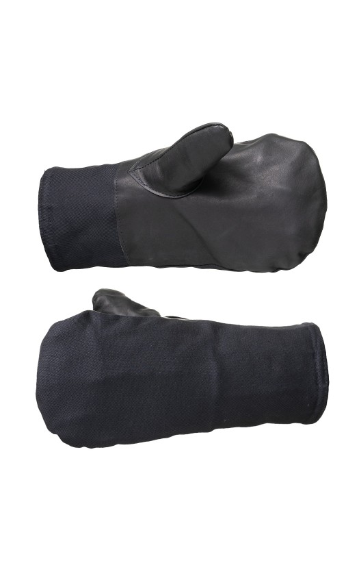 Рукавицы меховые с&amp;nbsp;кожаным наладонником