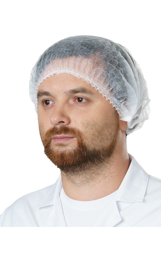 Шапочка-берет медицинская одноразовая (шарлотта) (RLN5302) цвет белый