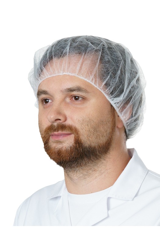 Шапочка-берет одноразовая, цвет белый (RLN5302, MCBW)