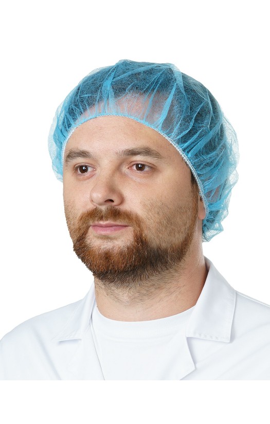 Шапочка-берет одноразовая, цвет голубой (RLN5302, MCBB)