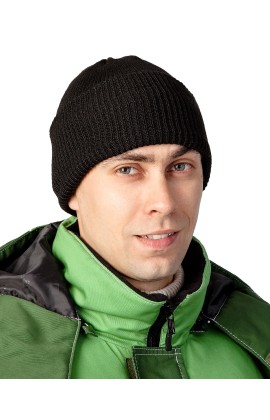 Шапка трикотажная, цвет черный