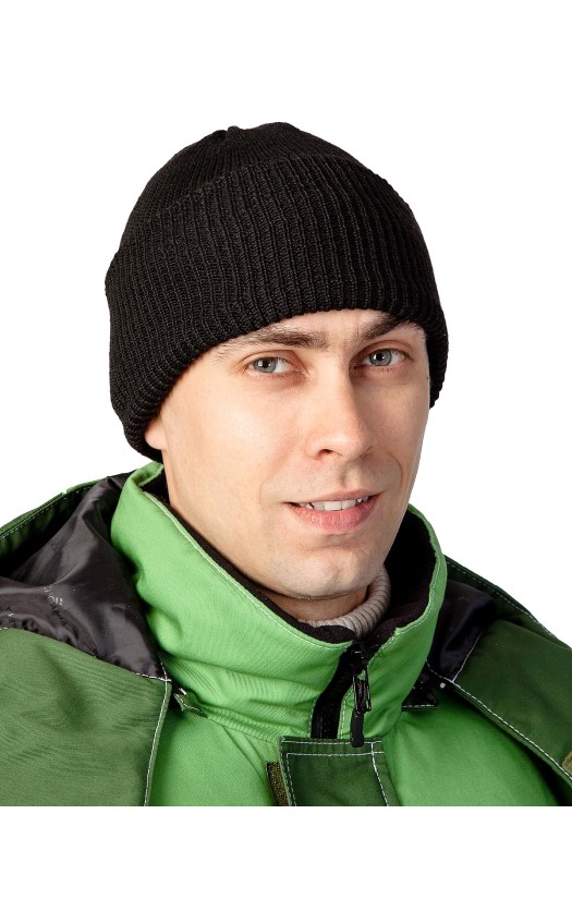 Шапка трикотажная, цвет черный
