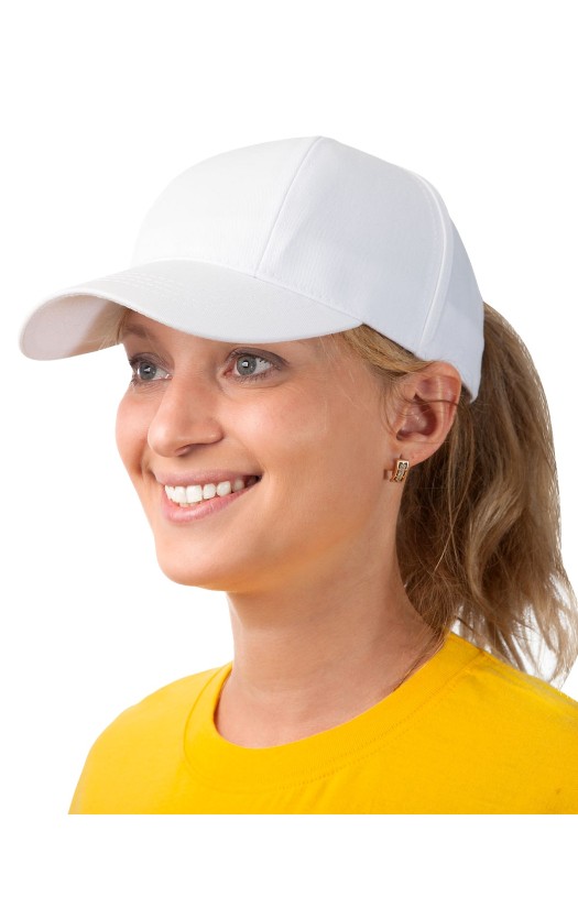 Кепи-бейсболка белая