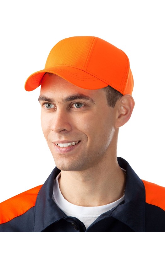 Кепи-бейсболка оранжевая