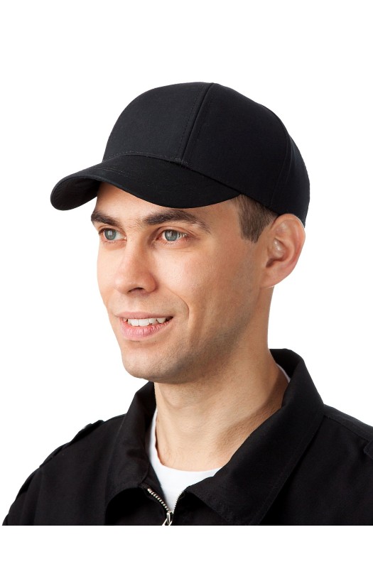 Кепи-бейсболка черная