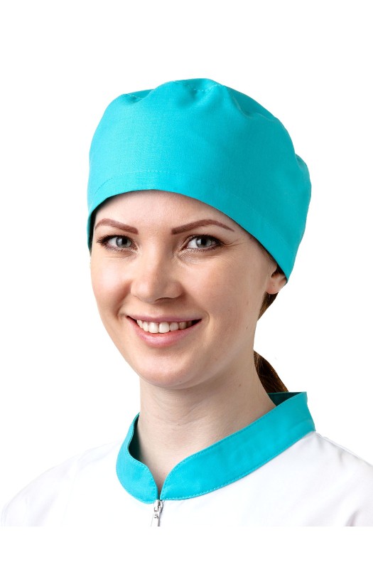 Шапочка бирюзовая