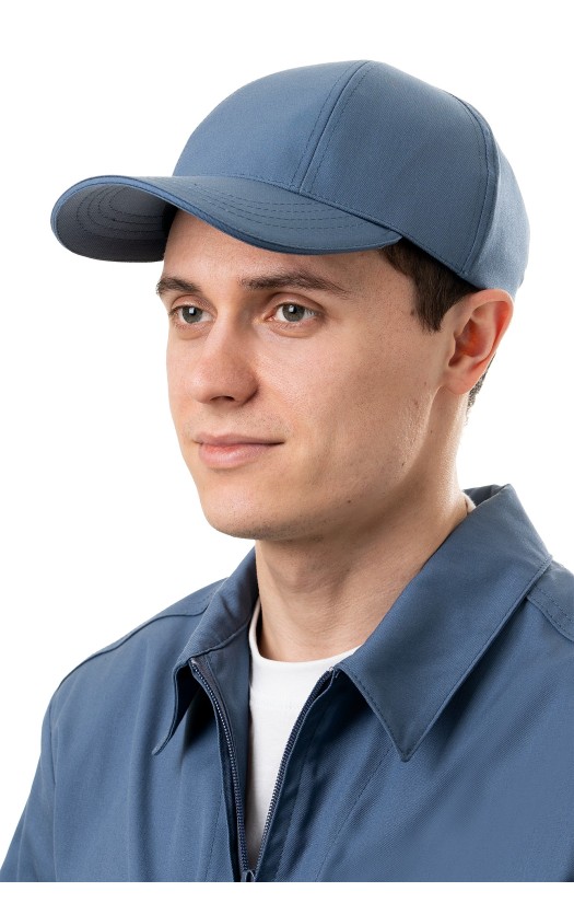 Кепи-бейсболка «Пилот» серо-синяя
