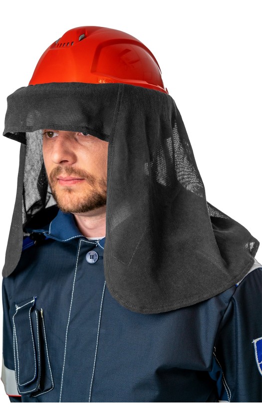 Сетка наголовная (накомарник) для защиты от биологических факторов, из огнестойкого антистатического материала