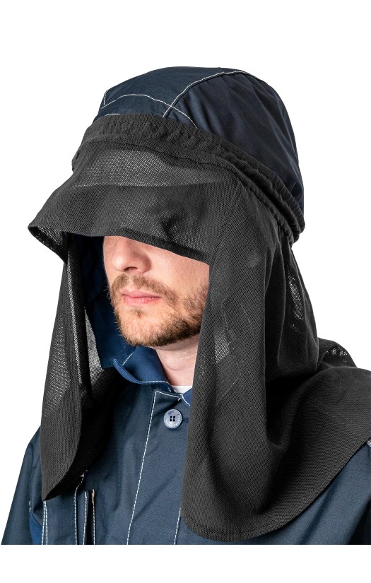 Сетка наголовная (накомарник) для защиты от биологических факторов, из огнестойкого антистатического материала