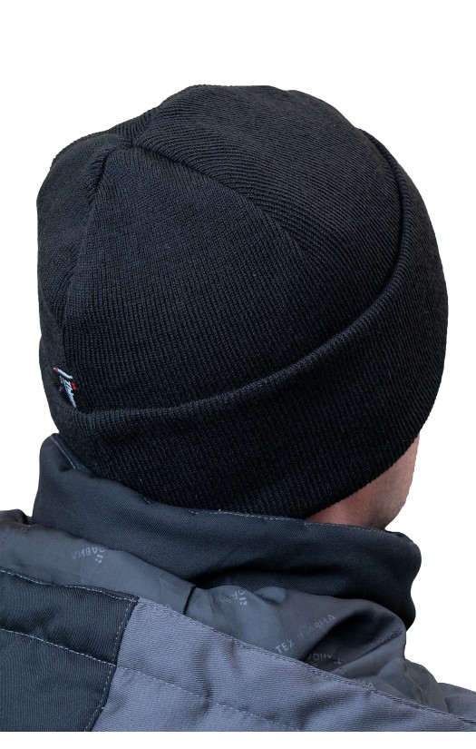 Шапка трикотажная двойная с утеплителем Тинсулейт®, цвет черный