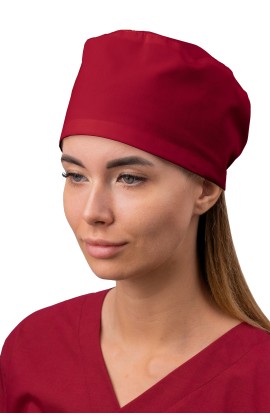 Шапочка бордовая