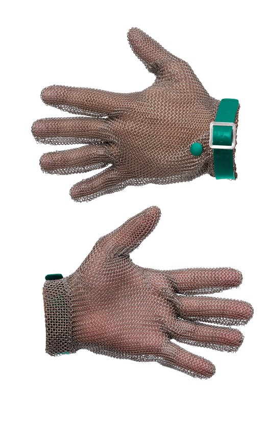 Перчатка кольчужная Manulatex GCM без манжеты, с полиуретановым ремешком (р.6-6,5)