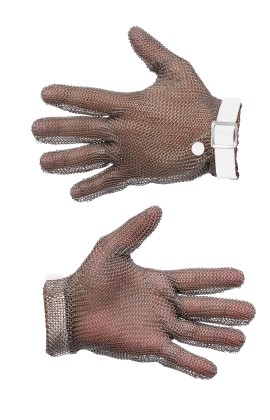 Перчатка кольчужная Manulatex GCM без манжеты, с полиуретановым ремешком (р. 7-7,5)