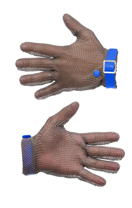 Перчатка кольчужная Manulatex GCM без манжеты, с полиуретановым ремешком (р. 9-9,5)