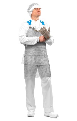 Фартук кольчужный LIGHTINOX  Manulatex с обвязкой