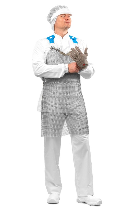 Фартук кольчужный LIGHTINOX  Manulatex с обвязкой