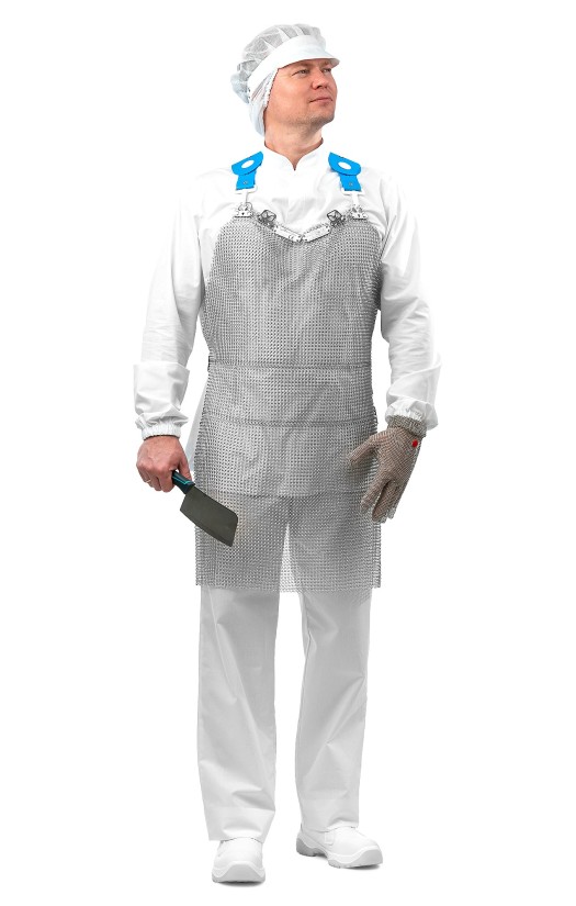 Фартук кольчужный LIGHTINOX  Manulatex с обвязкой