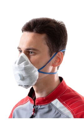 Полумаска фильтрующая (респиратор) противоаэрозольная «Алина-АВ» с клапаном выдоха, с дополнительной защитой от органических и неорганических газов и паров