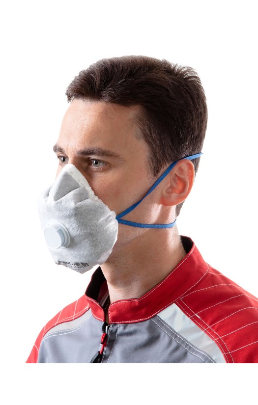 Полумаска фильтрующая (респиратор) противоаэрозольная «Алина-АВ» с клапаном выдоха, с дополнительной защитой от органических и неорганических газов и паров