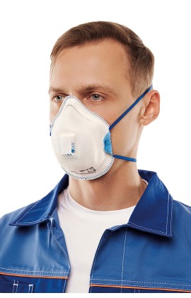 Полумаска фильтрующая (респиратор) противоаэрозольная (с клапаном выдоха) RK 9021