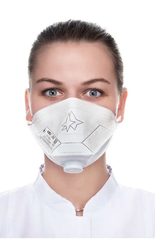 Полумаска фильтрующая (респиратор) медицинского назначения НЕВА®-316 с клапаном выдоха