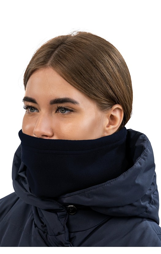 Снуд (шарф-труба) из антистатического флиса, темно-синий