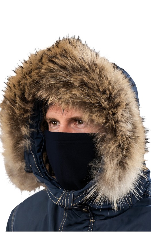 Снуд (шарф-труба) из антистатического флиса, темно-синий