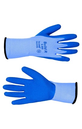 Перчатки защитные BUILD R (Билд P) с латексным покрытием ладони