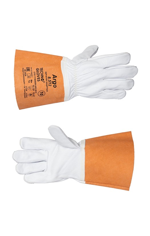 Перчатки ARGO (Арго) кожаные с крагами из спилка КРС