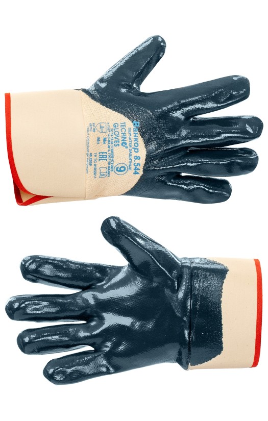 Перчатки-краги защитные «Ванкор» с частичным нитрильным покрытием