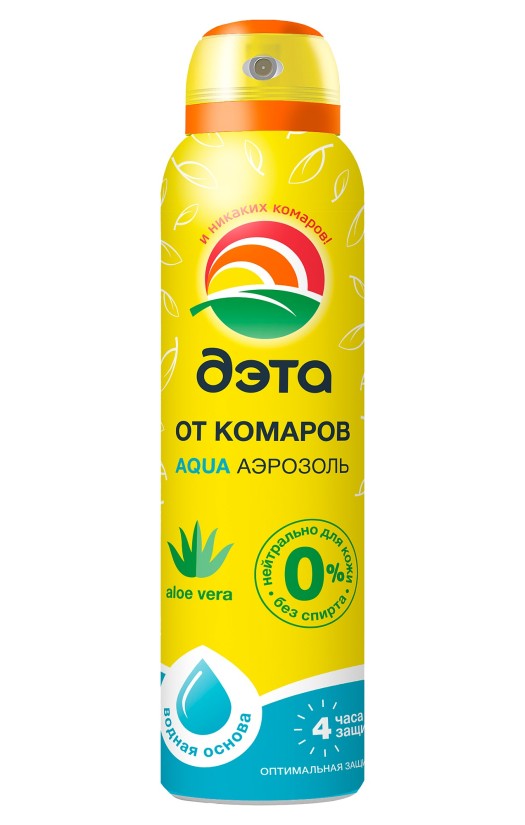 Аэрозоль-репеллент от комаров "ДЭТА АКВА" (AQUA) 150 мл