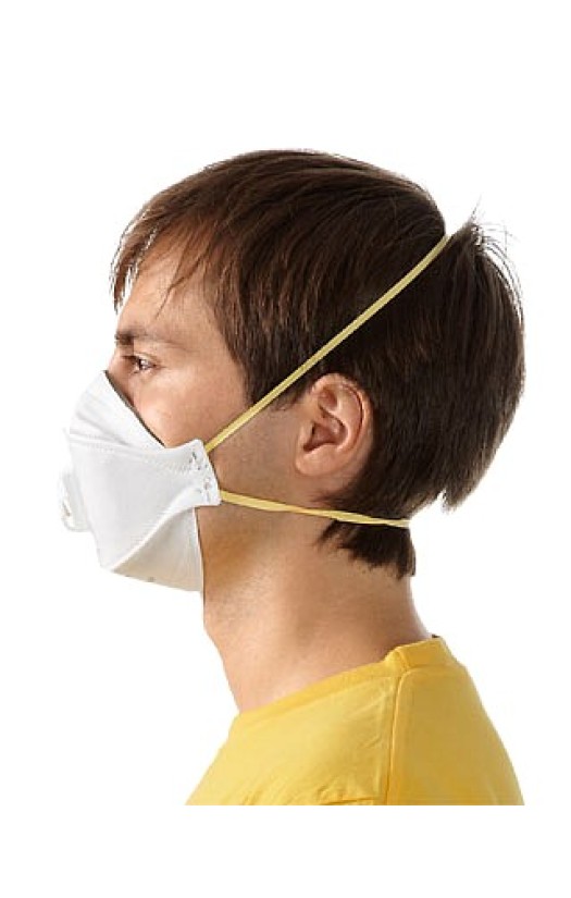 Респиратор для защиты от пыли и туманов 9312 с клапаном выдоха (FFP1, до 4 ПДК)