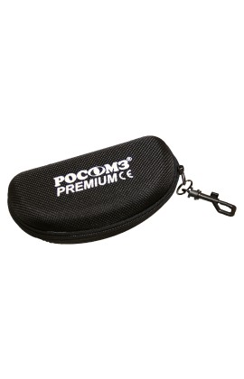 Универсальный жесткий футляр из ткани с держателем  для открытых очков (00801)