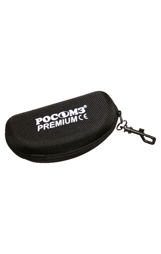 Универсальный жесткий футляр из ткани с держателем  для открытых очков (00801)