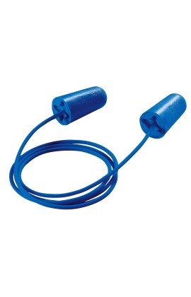 Вкладыши (беруши) противошумные одноразовые UVEX «Икс-Фит детек» (2112011) со шнурком, металлодетек., в индивидуальной упаковке, 37 дБ