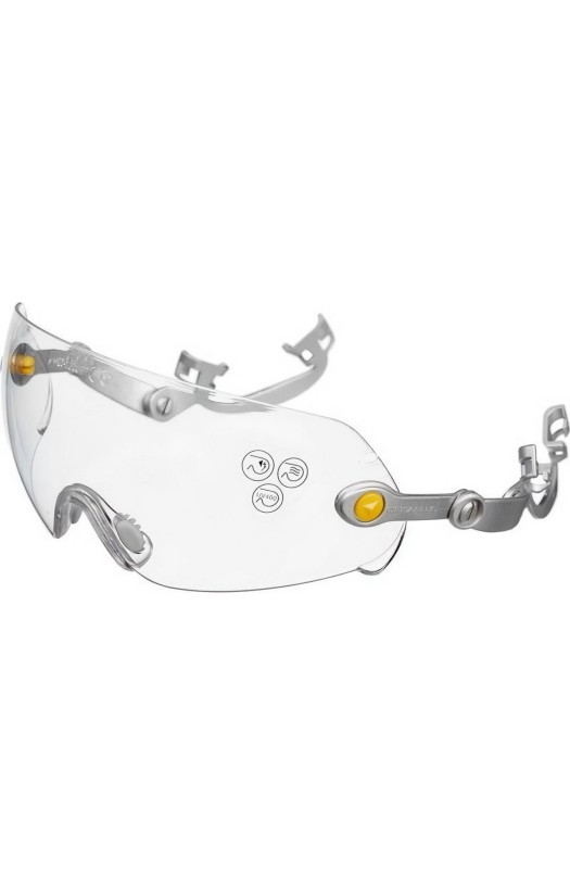 Очки защитные Delta Plus FUEGO открытые с креплением на каску