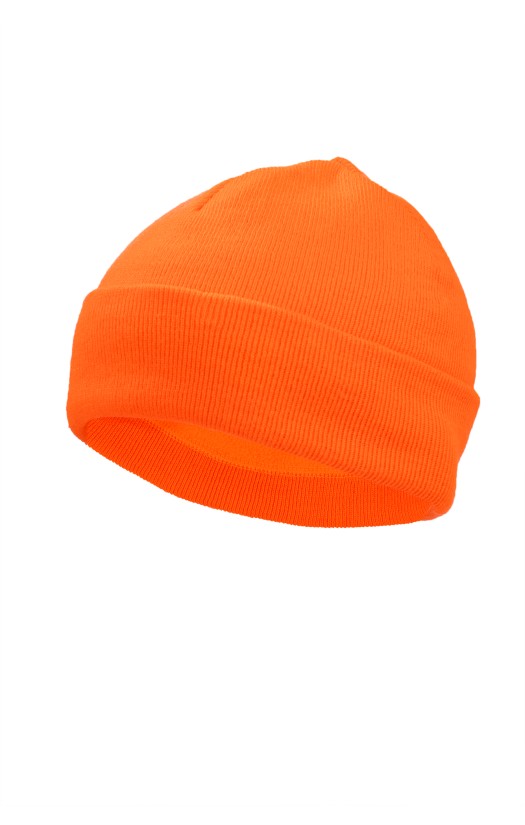 Шапка трикотажная двойная с утеплителем Тинсулейт® оранжевая
