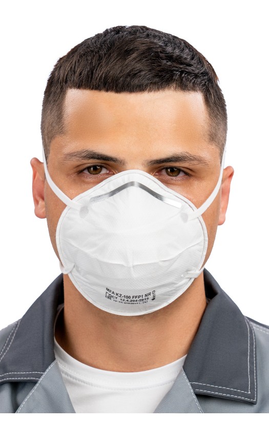 Полумаска фильтрующая MFA, модель KZ-100 (класс защиты FFP1 NR D)